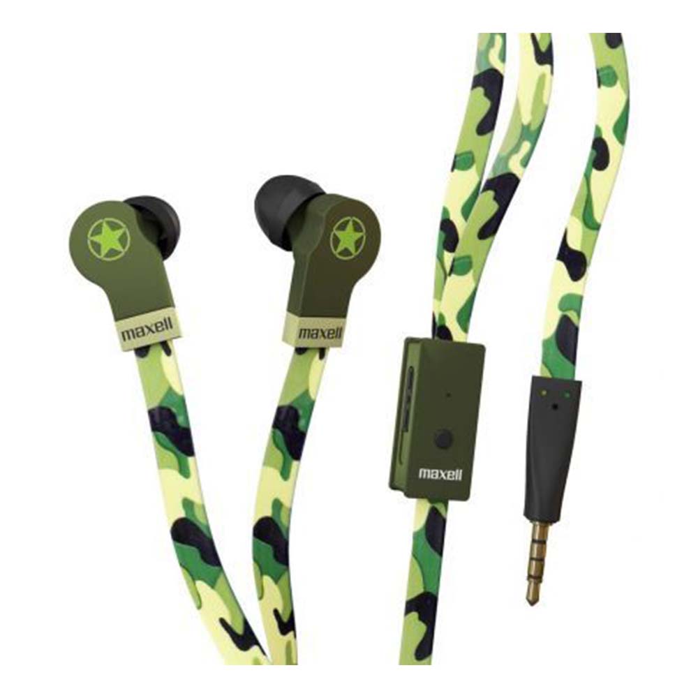 MAXELL slušalice flat wire CAMO