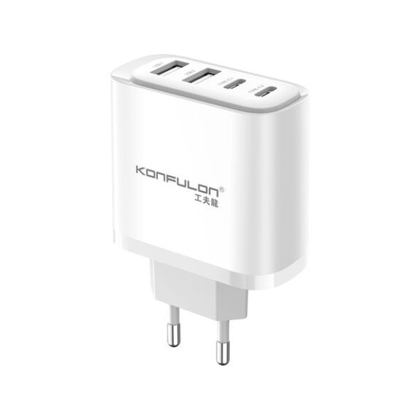 KONFULON Punjač C82 21W 2xUSB 2xTYPE C