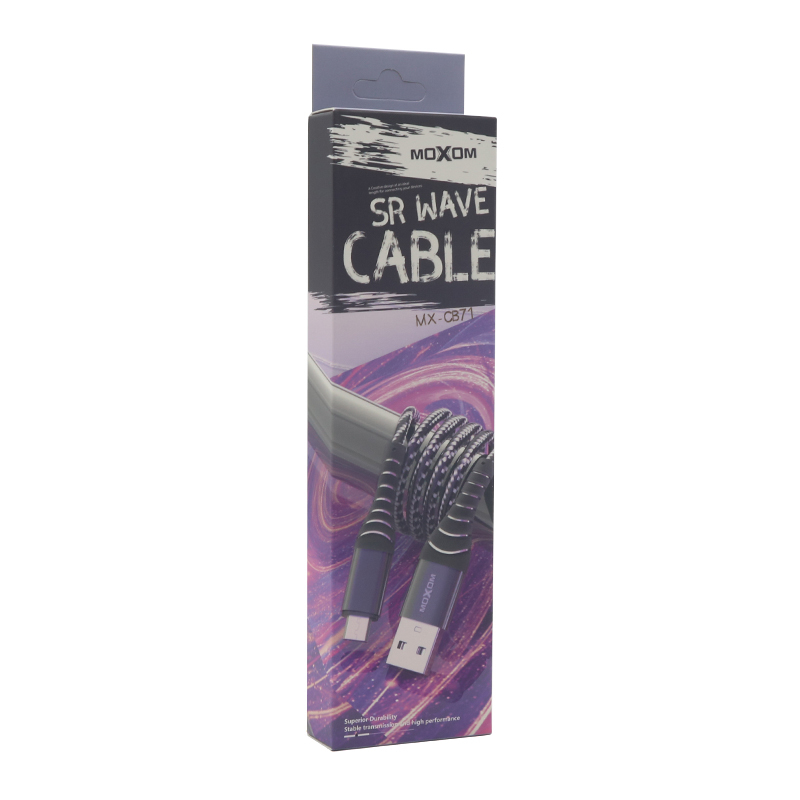 MOXOM Kabl USB to Micro MX-CB71 1m Black/Crni