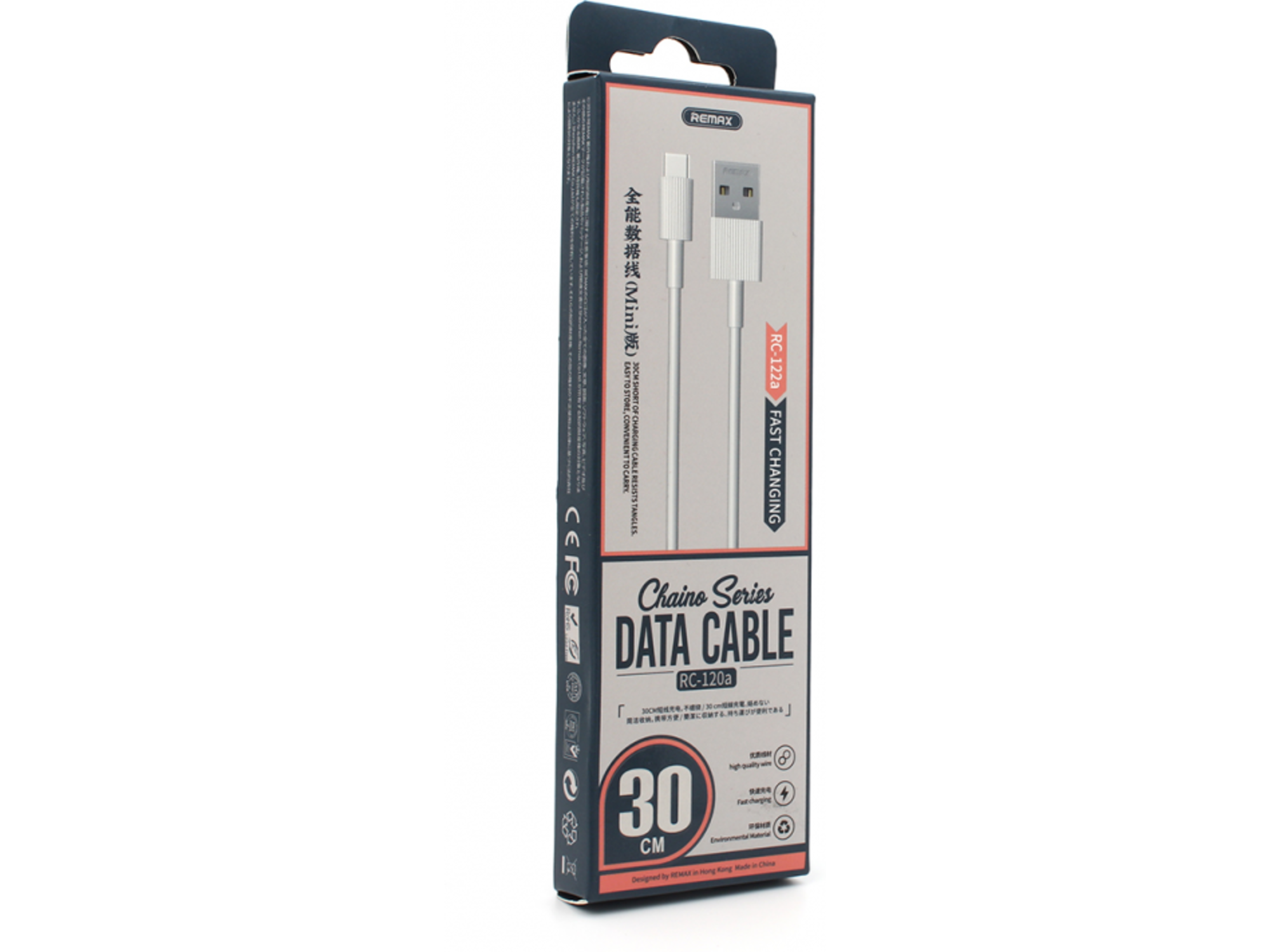 REMAX Data Kabl USB to Type C RC-120a 30cm White/Beli 