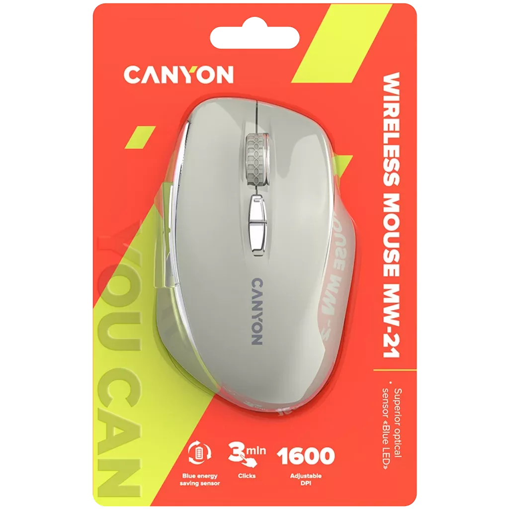 CANYON Bežični Miš CNS-CMSW21CL Cosmic Latte/Bež 