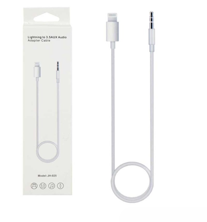 Audio Kabl Aux 3.5mm na Iphone Lightning JH-025 White/Beli