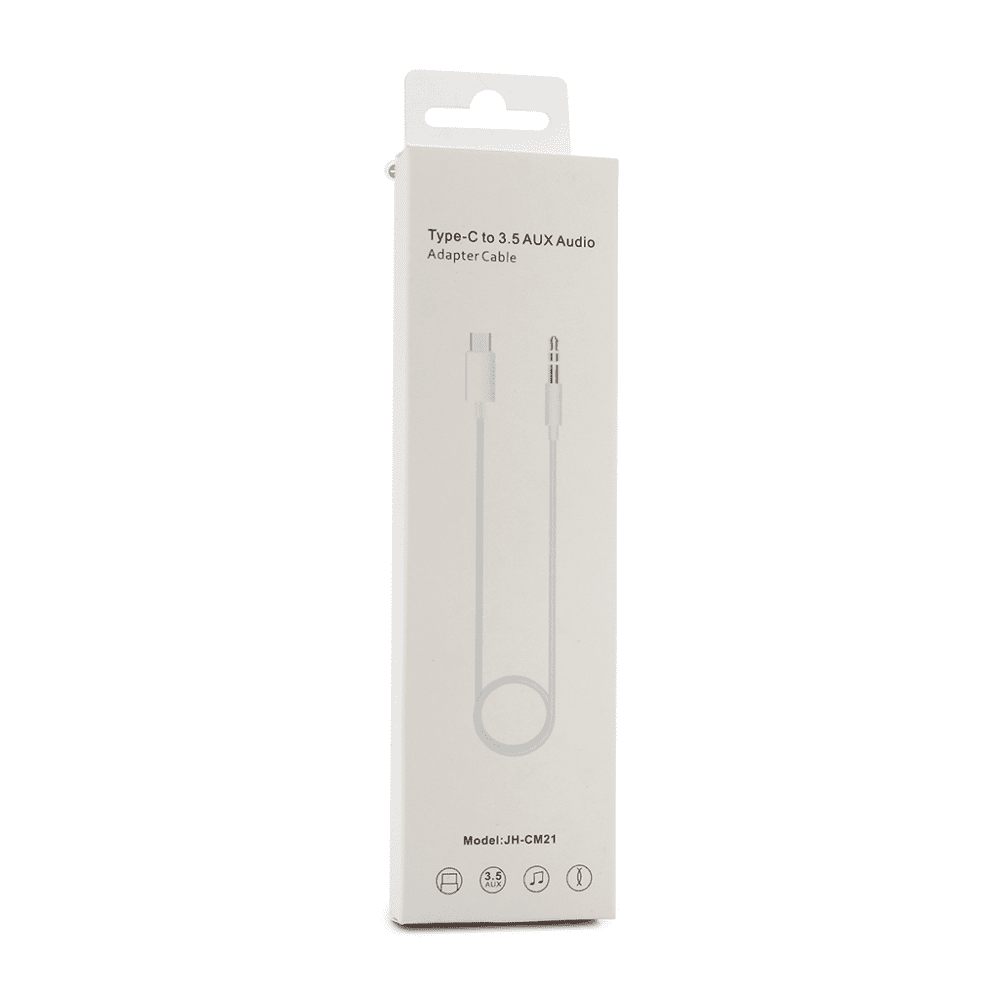Audio Kabl AUX 3.5mm na Type C JH-CM21 White/Beli