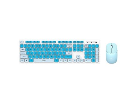 XO Bežična Tastatura i Miš KB-05 plava-roze